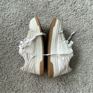Marni Off-White Canvas Lace-Up Sneakers
